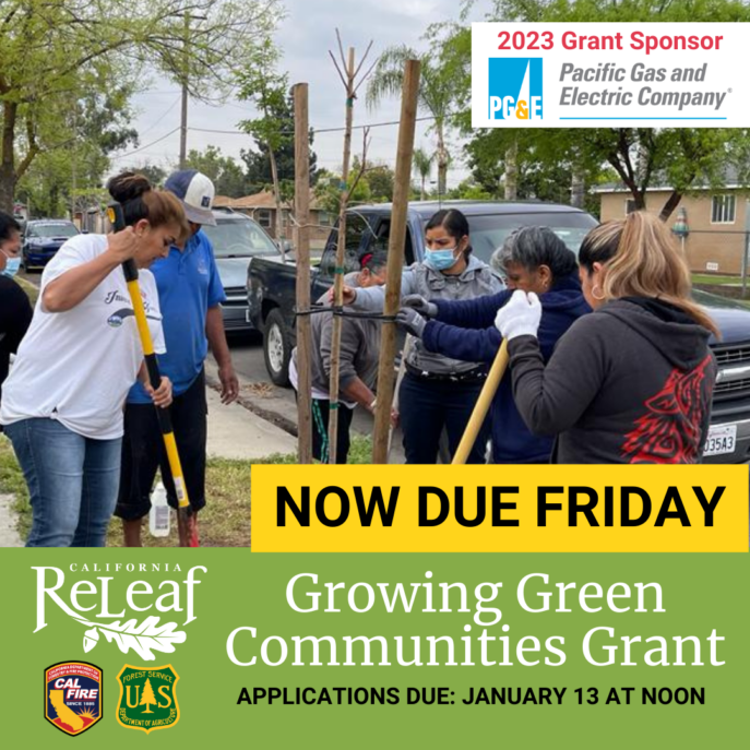Growing Green Communities Grant - Applications Now Due Friday Jan. 13th at Noon