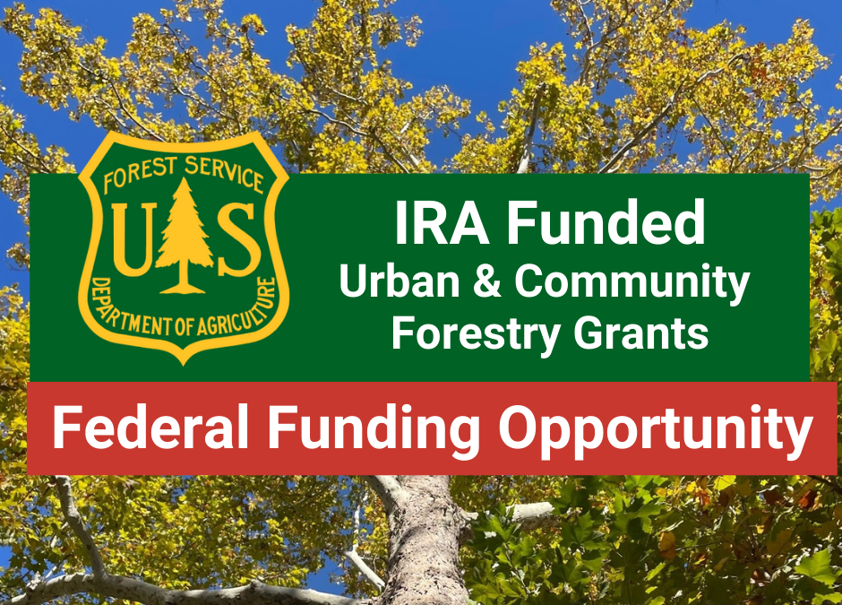 Update on the USDA Forest Service’s UCF Grant Funding Opportunity under the IRA  – Public Notice of Funding Opportunity Coming in Early April 2023