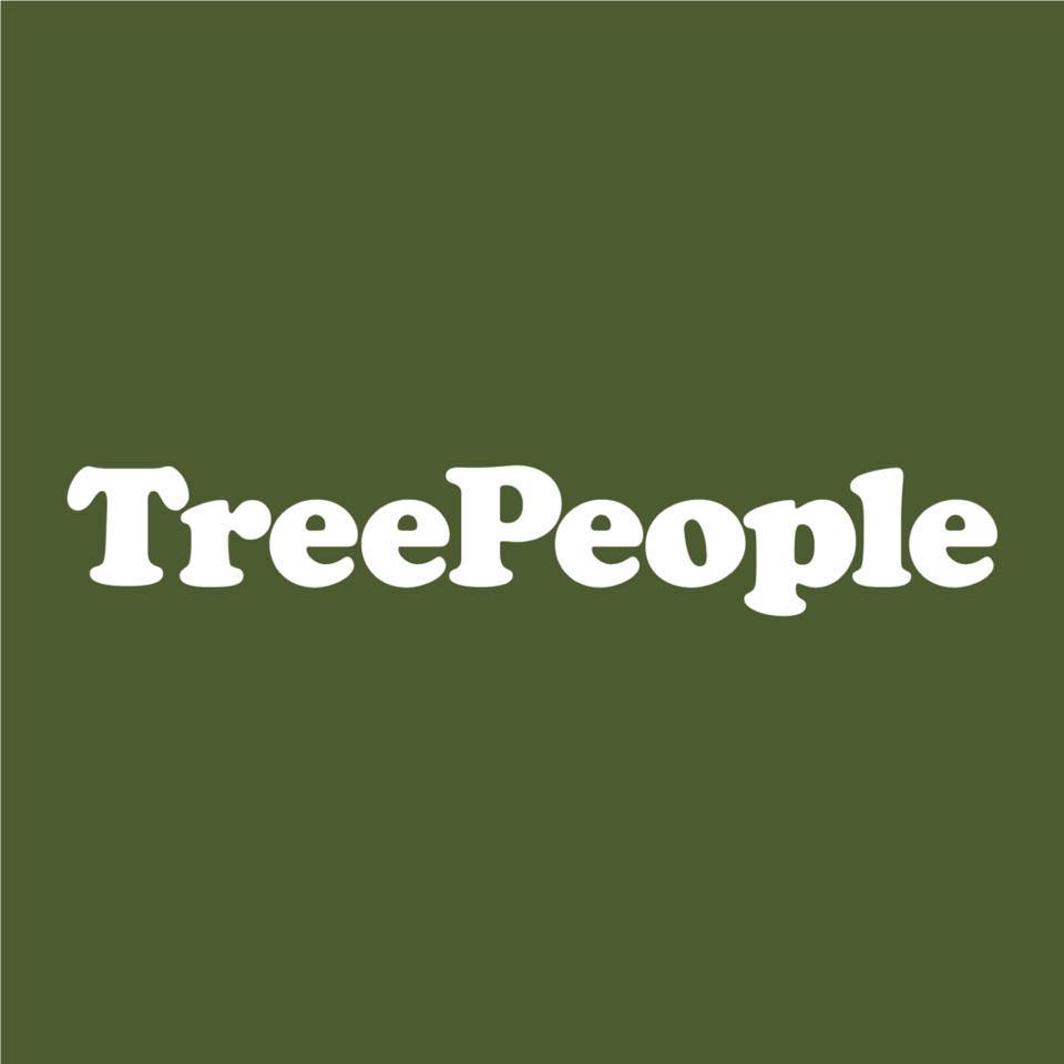TreePeople logo green background with white lettering