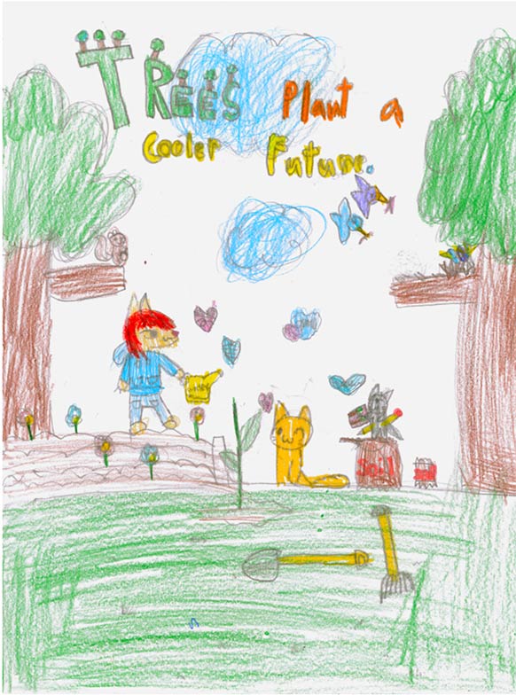 California ReLeaf Arbor Week Poster Contest Honorable Mention Award Olivia Yoon