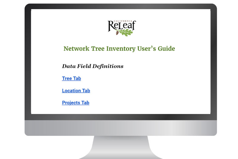 California ReLeaf Network Tree Inventory Program User Guide and Data Field Definitions icon
